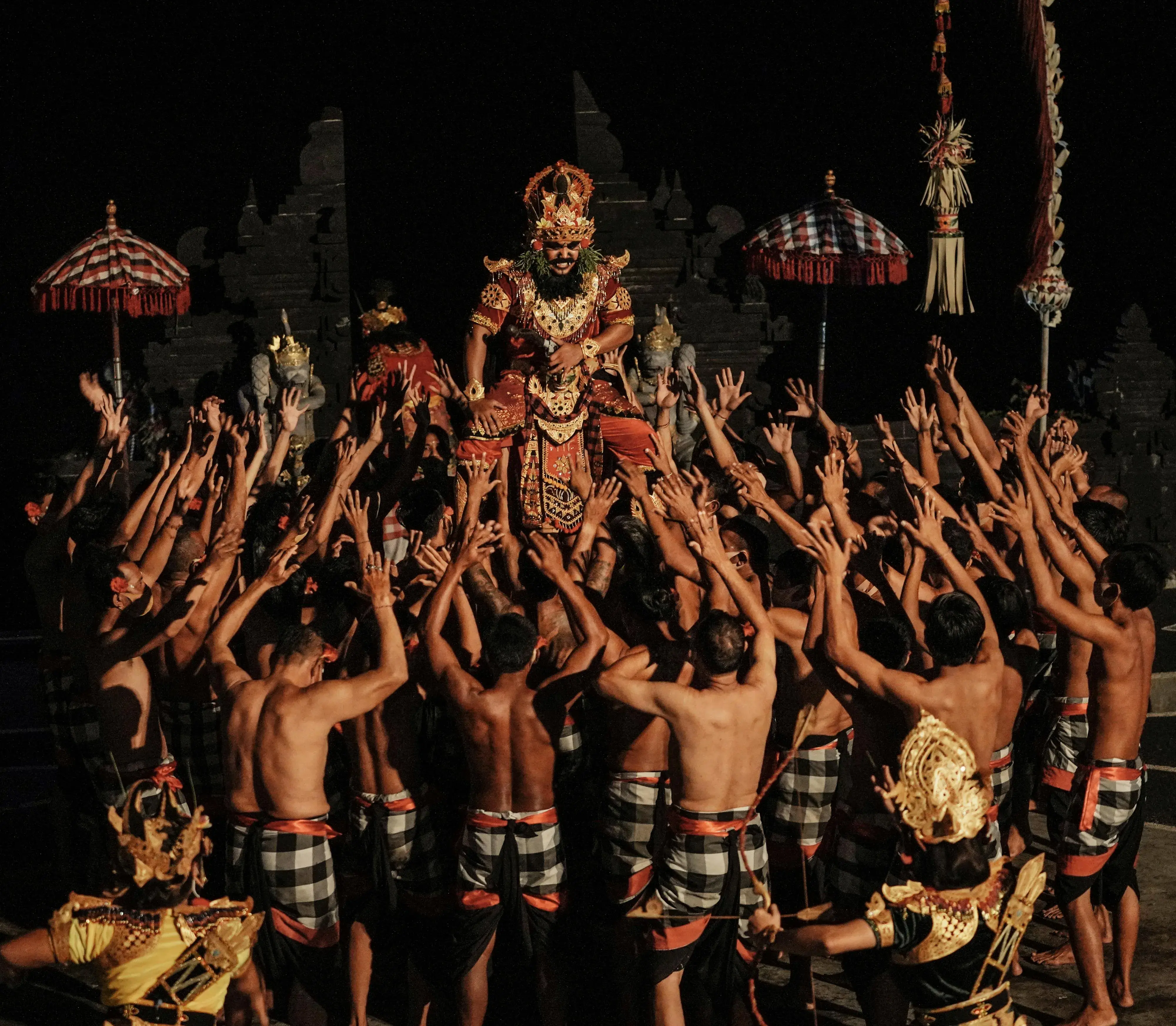 White Herons and Kecak Dance